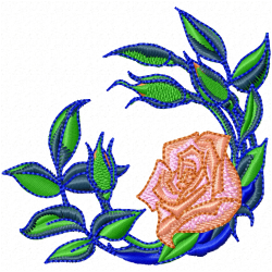 Flowers And Tree Embroidery Design 4 Flowers And Tree Embroidery Design 4